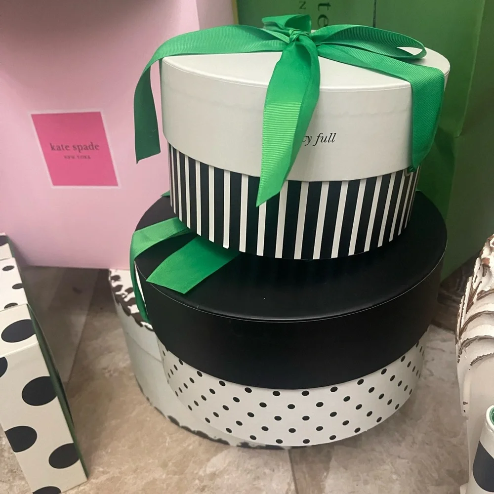 Kate Spade New York x Target 2pk Round Gift Boxes -
